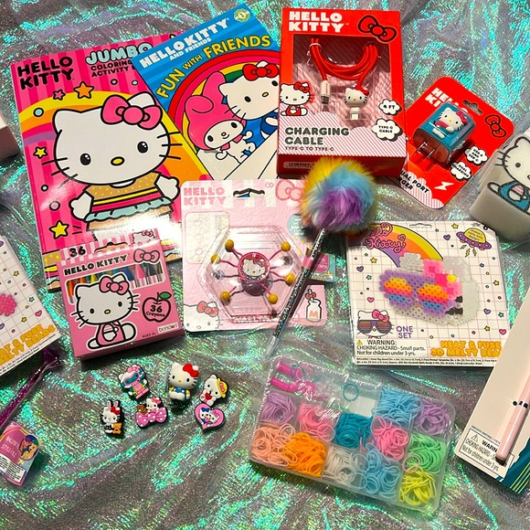 NEW: KID PACK - Over 200 ITEMS Hello Kitty THEMED GIFT SET - Picture 9 of 15